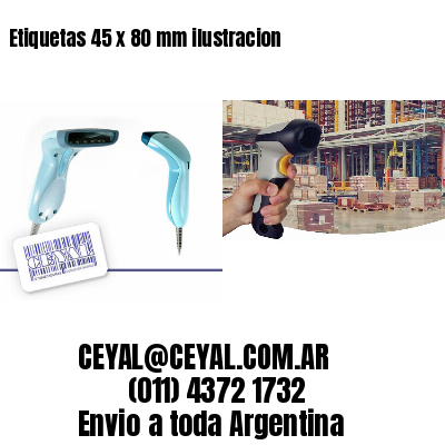 Etiquetas 45 x 80 mm ilustracion