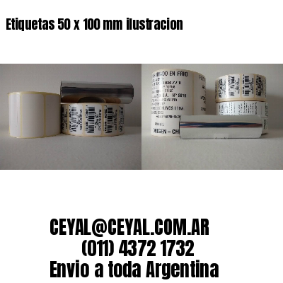 Etiquetas 50 x 100 mm ilustracion