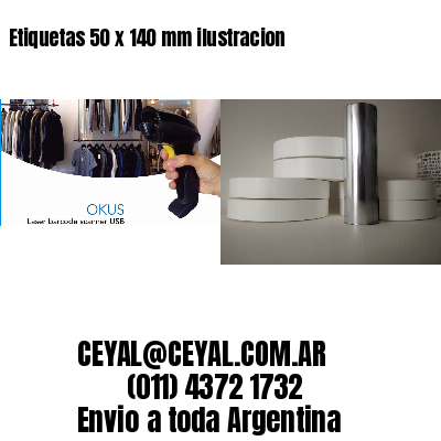 Etiquetas 50 x 140 mm ilustracion