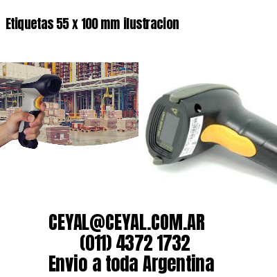 Etiquetas 55 x 100 mm ilustracion