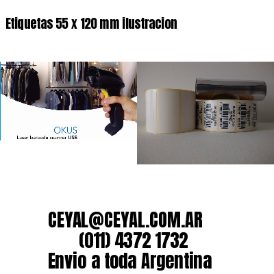 Etiquetas 55 x 120 mm ilustracion