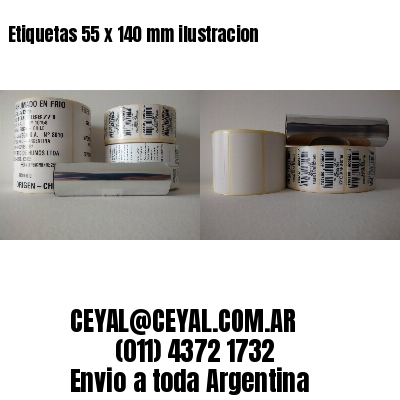 Etiquetas 55 x 140 mm ilustracion