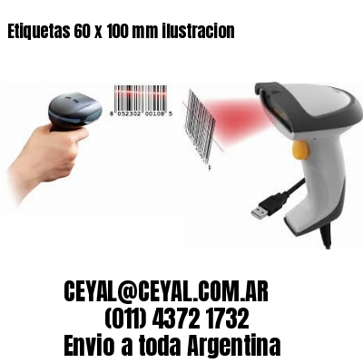 Etiquetas 60 x 100 mm ilustracion