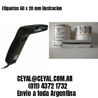 Etiquetas 60 x 20 mm ilustracion
