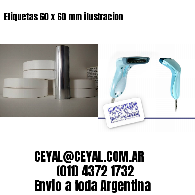 Etiquetas 60 x 60 mm ilustracion