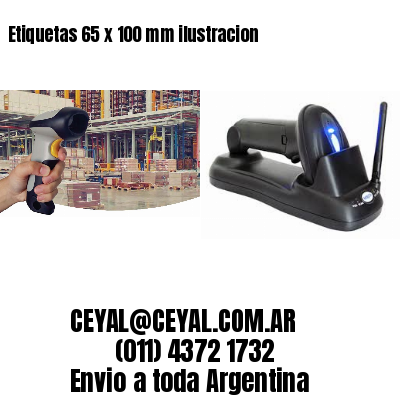Etiquetas 65 x 100 mm ilustracion