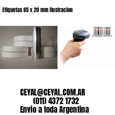 Etiquetas 65 x 20 mm ilustracion