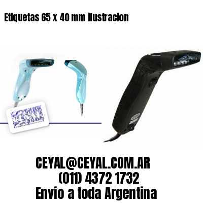 Etiquetas 65 x 40 mm ilustracion