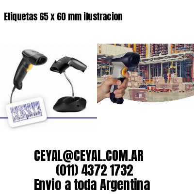 Etiquetas 65 x 60 mm ilustracion