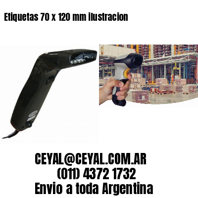 Etiquetas 70 x 120 mm ilustracion