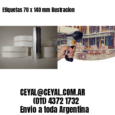 Etiquetas 70 x 140 mm ilustracion