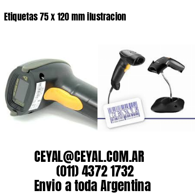 Etiquetas 75 x 120 mm ilustracion