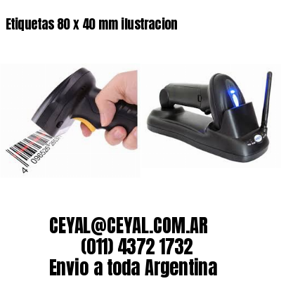 Etiquetas 80 x 40 mm ilustracion