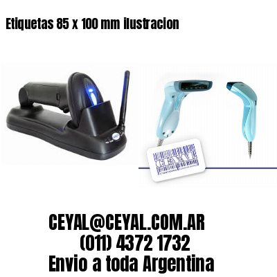 Etiquetas 85 x 100 mm ilustracion