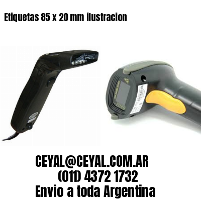 Etiquetas 85 x 20 mm ilustracion
