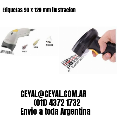 Etiquetas 90 x 120 mm ilustracion