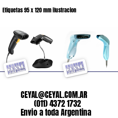 Etiquetas 95 x 120 mm ilustracion