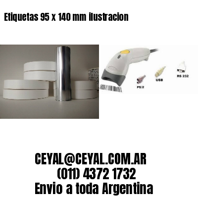 Etiquetas 95 x 140 mm ilustracion