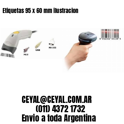 Etiquetas 95 x 60 mm ilustracion