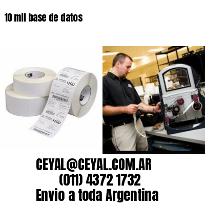 10 mil base de datos