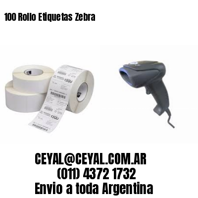 100 Rollo Etiquetas Zebra