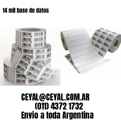 14 mil base de datos