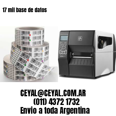 17 mil base de datos