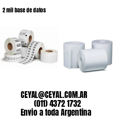 2 mil base de datos