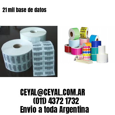 21 mil base de datos