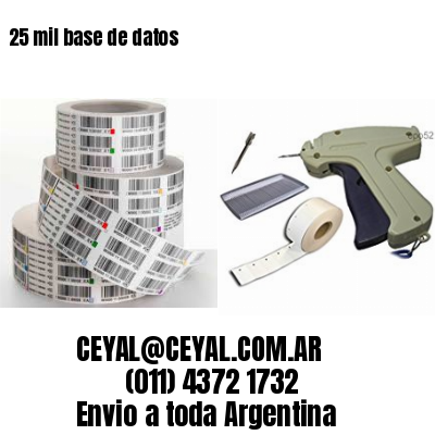 25 mil base de datos