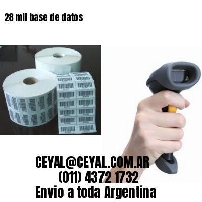 28 mil base de datos