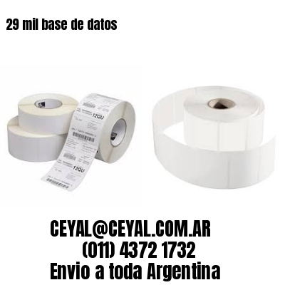 29 mil base de datos