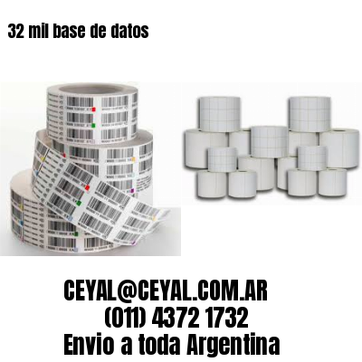 32 mil base de datos