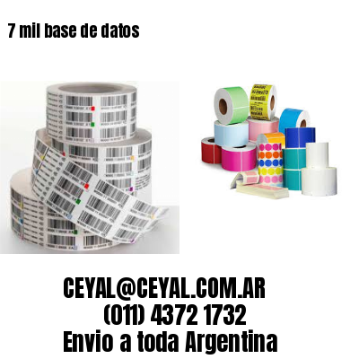 7 mil base de datos
