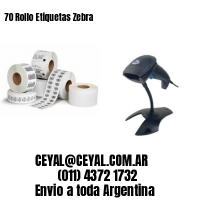 70 Rollo Etiquetas Zebra