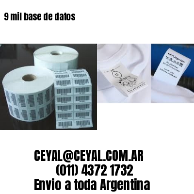 9 mil base de datos
