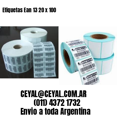Etiquetas Ean 13 20 x 100