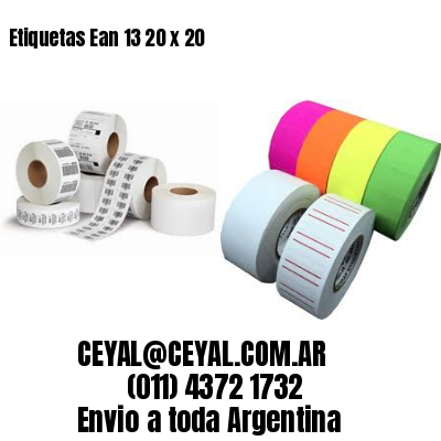 Etiquetas Ean 13 20 x 20