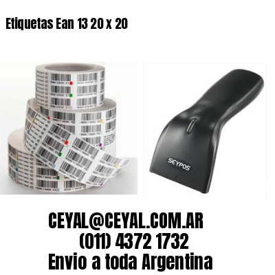 Etiquetas Ean 13 20 x 20