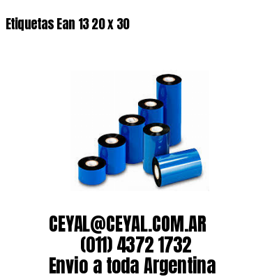 Etiquetas Ean 13 20 x 30