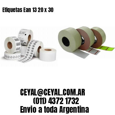 Etiquetas Ean 13 20 x 30