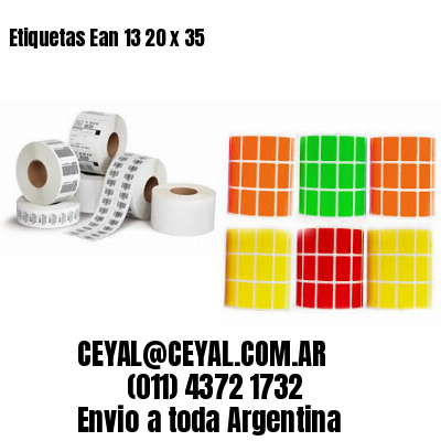 Etiquetas Ean 13 20 x 35