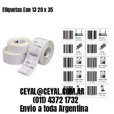 Etiquetas Ean 13 20 x 35