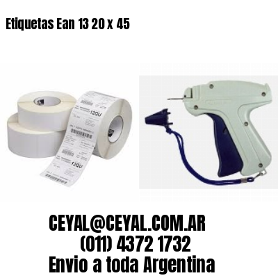 Etiquetas Ean 13 20 x 45