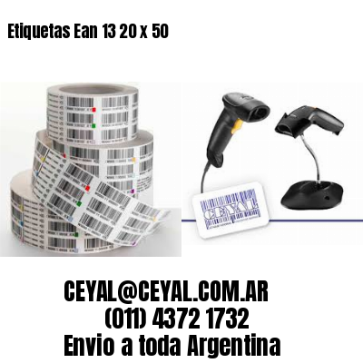 Etiquetas Ean 13 20 x 50