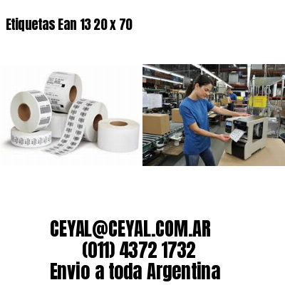 Etiquetas Ean 13 20 x 70 
