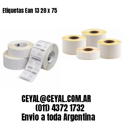 Etiquetas Ean 13 20 x 75