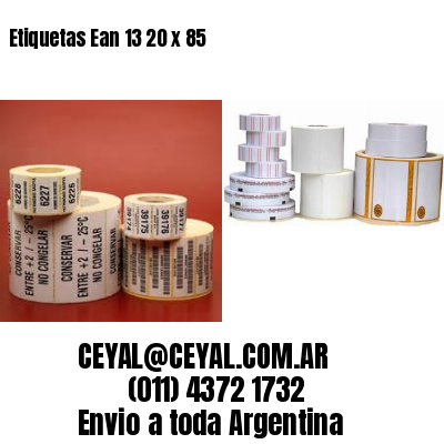 Etiquetas Ean 13 20 x 85