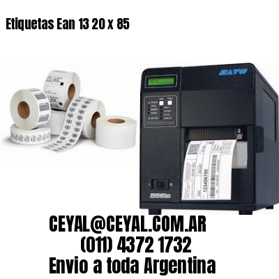 Etiquetas Ean 13 20 x 85