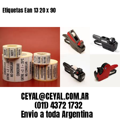 Etiquetas Ean 13 20 x 90